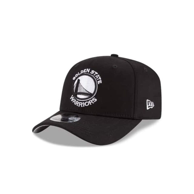 Black Golden State Warriors Hat - New Era NBA Stretch Snap 9FIFTY Snapback Caps USA1695203